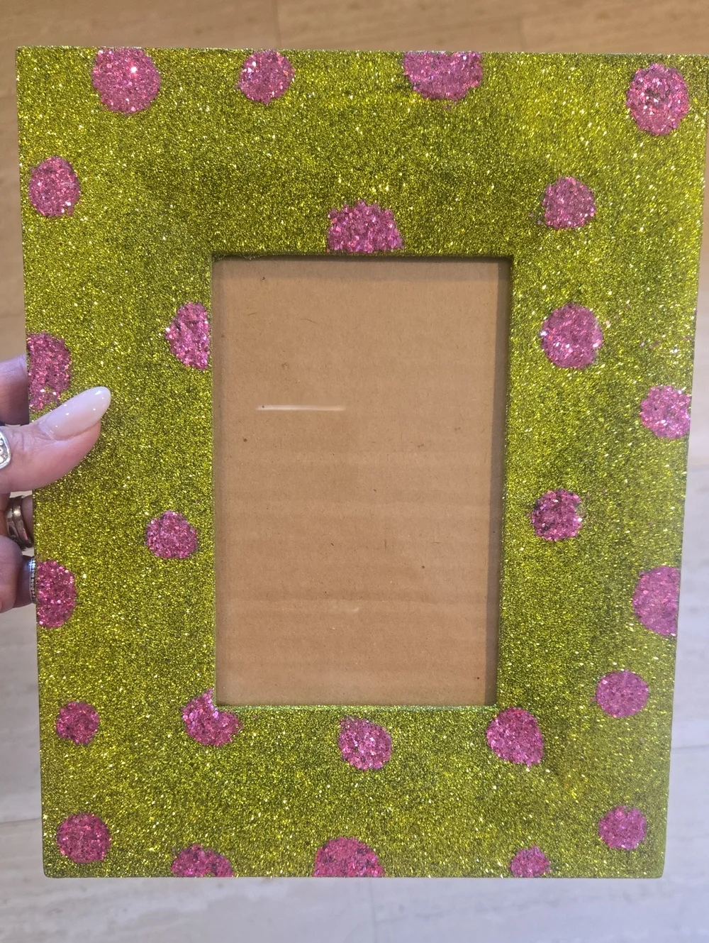 D.L Rhein for Silvestri Shinmery Green/Pink Polka Dot Frame